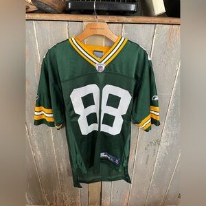 Green NFL #88 Football Jersey with White Numbers